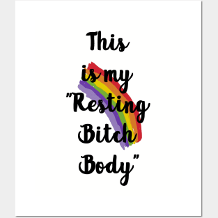 Resting Bitch Body Posters and Art
